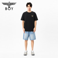 BOY LONDON BOYLONDON时尚雅黑凉感面料透气短袖26年男女宽松休闲T恤N01971