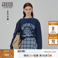 TEENIE WEENIE 五折 Teenie Weenie小熊女装卫衣秋季休闲复古时尚圆领慵懒上衣