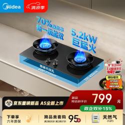 美的 JZT-A5 台嵌两用燃气灶 天然气