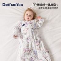 DOMIAMIA 婴儿暖感护肚保暖加厚一体睡袋儿童防踢被春季