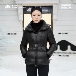 美力城 暖天鹅羽绒服短款收腰显瘦不臃肿保暖鹅绒服冬季新款外套女