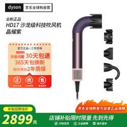 dyson 吹风机沙龙级美发科技家电HD17晶耀紫礼盒款(220V电压搭配插头转换器使用)