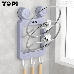 YOPI 吸盘锅盖架壁挂免打孔厨房置物架多功能家用菜板收纳架放置器