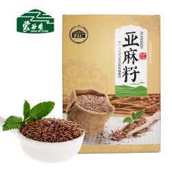 蒙谷香 一级亚麻籽400克*3盒 | 纯生亚麻子| 来自草原更健康