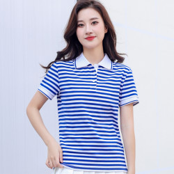 夏季女士翻领POLO衫工作服
