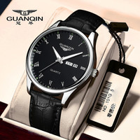 GUANQIN 正品经典瑞士名表官方正品夜光冠琴腕表防水简约石英品牌男士手表