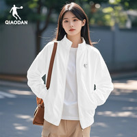 乔丹 风衣外套夏季新款薄款黑色双层防水户外夹克休闲运动上衣女