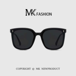MK 明库 韩版黑色防紫外线方框百搭太阳镜
