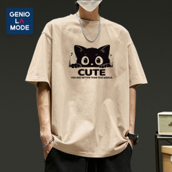 GENIOLAMODE 运动短袖t恤男夏季2026新款国潮时尚半袖百搭男圆领体