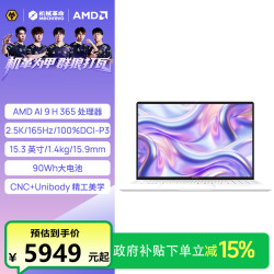 机械革命 新品星耀15锐龙AI9学生办公轻薄笔记本电脑
