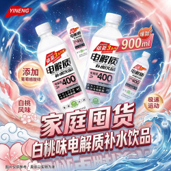依能 电解质水 白桃味900ml*6瓶