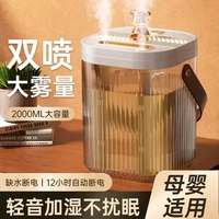 贸亿双喷头母婴加湿器办公室卧室便携大容量静音大喷雾带氛围灯