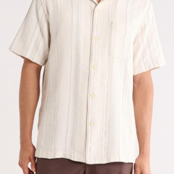 TOMMY HILFIGER 米兰纹理条纹棉质休闲衬衫 XS