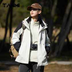 探觅 女款冲锋衣三合一