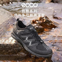 ecco 运动鞋男 网孔透气户外多功能鞋 热酷系列825774 51052黑色 42 42 (男款)