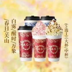 霸王茶姬 白雾红尘/醒时春山/万象春和/春日桃桃/关山木兰5选1