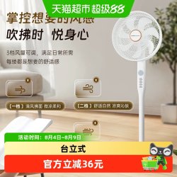荣事达 电风扇家用大风力台立式遥控轻音静摇头平面扇宿舍落地扇