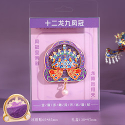 1 博物馆正版十二龙九凤冠冰箱贴国风冰箱装饰全国旅游纪念品 十二龙九凤冠 文物冰箱贴