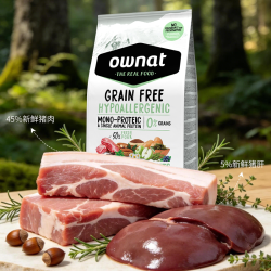 Ownat 奥那特西班牙原装进口无谷猪肉单一蛋白狗粮低敏助肠胃健康