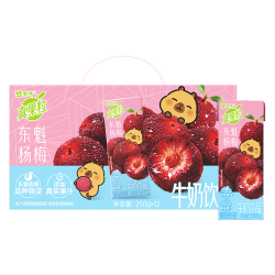 蒙牛 真果粒牛奶饮品东魁杨梅味含乳饮料250g×12盒 卡皮巴拉中秋礼盒