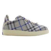 BURBERRY 格纹针织低帮休闲鞋 黑色 42
