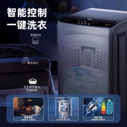 威力 8/10kg洗衣机全自动波轮家用租房宿舍免清洗大容量洗脱一体机