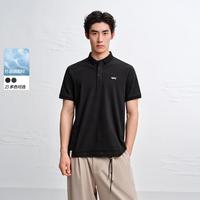 太平鸟 男装2026夏款修身时尚刺绣休闲男式Polo衫