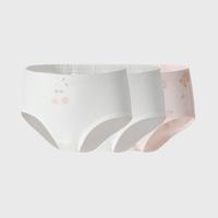 丽婴房 儿童纯棉内裤3条装 小熊软糖-三角女童
