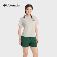 Columbia 26春夏短袖T恤女户外吸湿速干冰感降温透气圆领半袖运动t恤XR4793 278 M