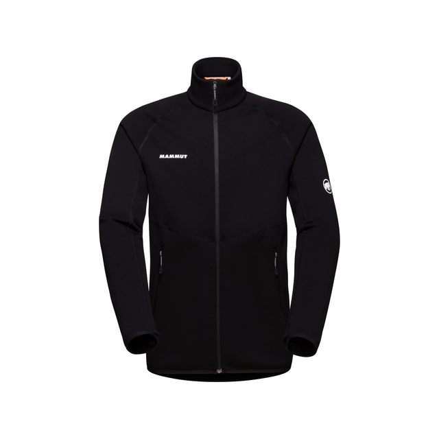 Mammut 猛犸象 Aconcagua ML 男士户外中层抓绒夹克,带拉链,黑色,M 码