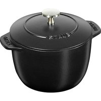 STAUB 珐宝 “La Cocotte de GOHAN 黑色 L 20cm”电饭锅 电饭锅 3 杯 铸铁搪瓷锅 电饭锅 IH 兼容 La Cocotte de GOHAN 40501-153