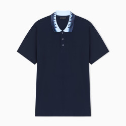EMPORIO ARMANI 男式 Polo 衫, 阿玛尼 蓝色