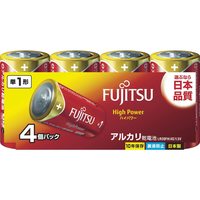 富士通 [High Power] AA 碱性电池，1.5V，4 件装，日本制造，LR20FH (4S)