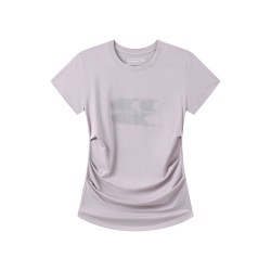 CryingCenter 新配色凉感系列天丝莫代尔渐变logo褶皱收腰上衣