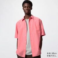 优衣库 棉麻衬衫/短袖优衣库男装女装衬衣482502