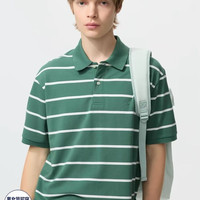 优衣库 快干POLO衫/短袖/条纹优衣库男装女装合作款/T恤485565