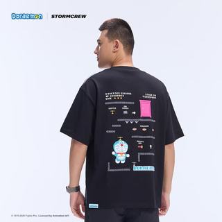 影视飓风 哆啦A梦联名款 纯棉短袖T恤 拼图款 XL