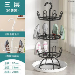 晾鞋架带接水盘家用置地款