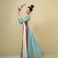 移动端：GSAK 新中式唐制改良汉服连衣裙 G122475