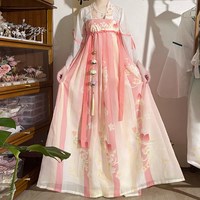 花小衣 草莓兔 女 汉服 唐制对襟上衣齐胸襦裙 22333