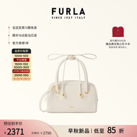 FURLA [七夕礼物]POPPY迷你女士手提包休闲时尚通勤便捷斜挎小方包女包 白色 MINI