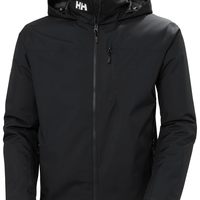 HELLY HANSEN 男士连帽防水保暖夹克 防风透气 黑色 X-Large