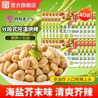 酒鬼花生 米坚果休闲零食散装下酒菜独立小包装解馋零食小吃 海盐芥末味花生15g*40袋