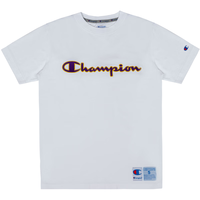 Champion 男士纯棉宽松短袖T恤 白色 L