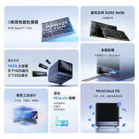 MINISFORUM 万兆网口 迷你主机  核芯显卡 R7-255 16GB