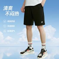 特步 夏季男篮球系列针织中裤运动裤棉质亲肤跑步裤