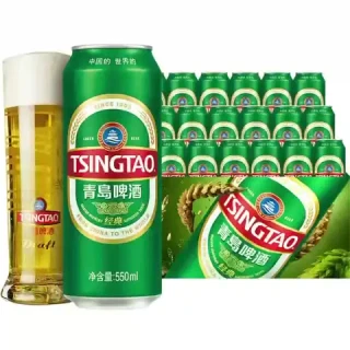 升级加量：青岛啤酒 经典拉格550mL*18罐