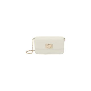 FURLA 1927系列 牛皮迷你链条斜挎包 白色