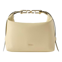 FURLA 芙拉 TONIE系列牛皮迷你Hobo包 奶黄色
