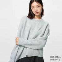 优衣库 舒芙蕾圆领针织衫优衣库女装毛衣毛衫479157